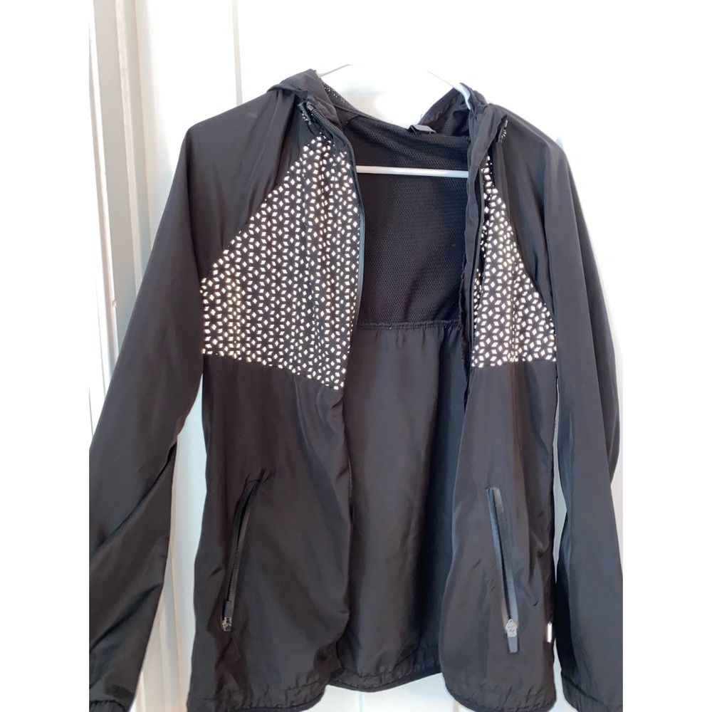 Black Reflective Rain Jacket